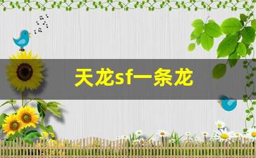 天龙八部sf网：天龙sf一条龙(天龙一条